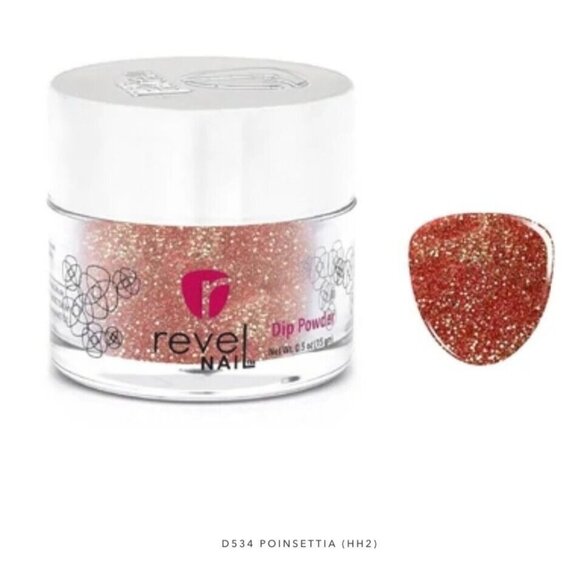 Revel Nail HH2‎ "Poinsettia" 0.5 oz. Dip Powder - Picture 1 of 1